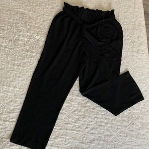 Wayf Black Paperbag pants